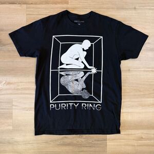 Original Purity Ring Quietest Feeling Black Shirt Size Large Indie Synth Pop Tee